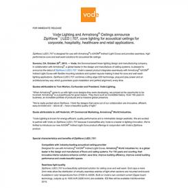 ZipWave | LED | 707 Vode Press Release 10-2015